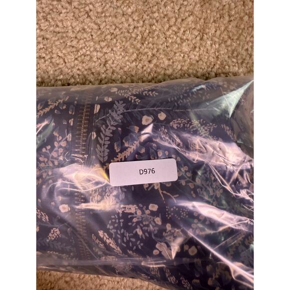 Ann Taylor Loft Black Floral Zip Front Bomber Jacket Lightweight Pockets XS D976 - Picture 9 of 9